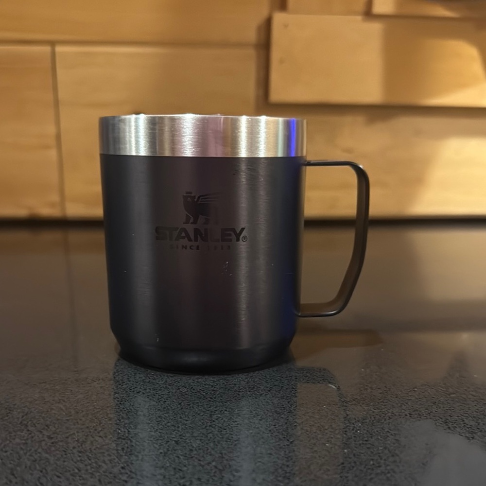 Stanley Black and Silver Mug